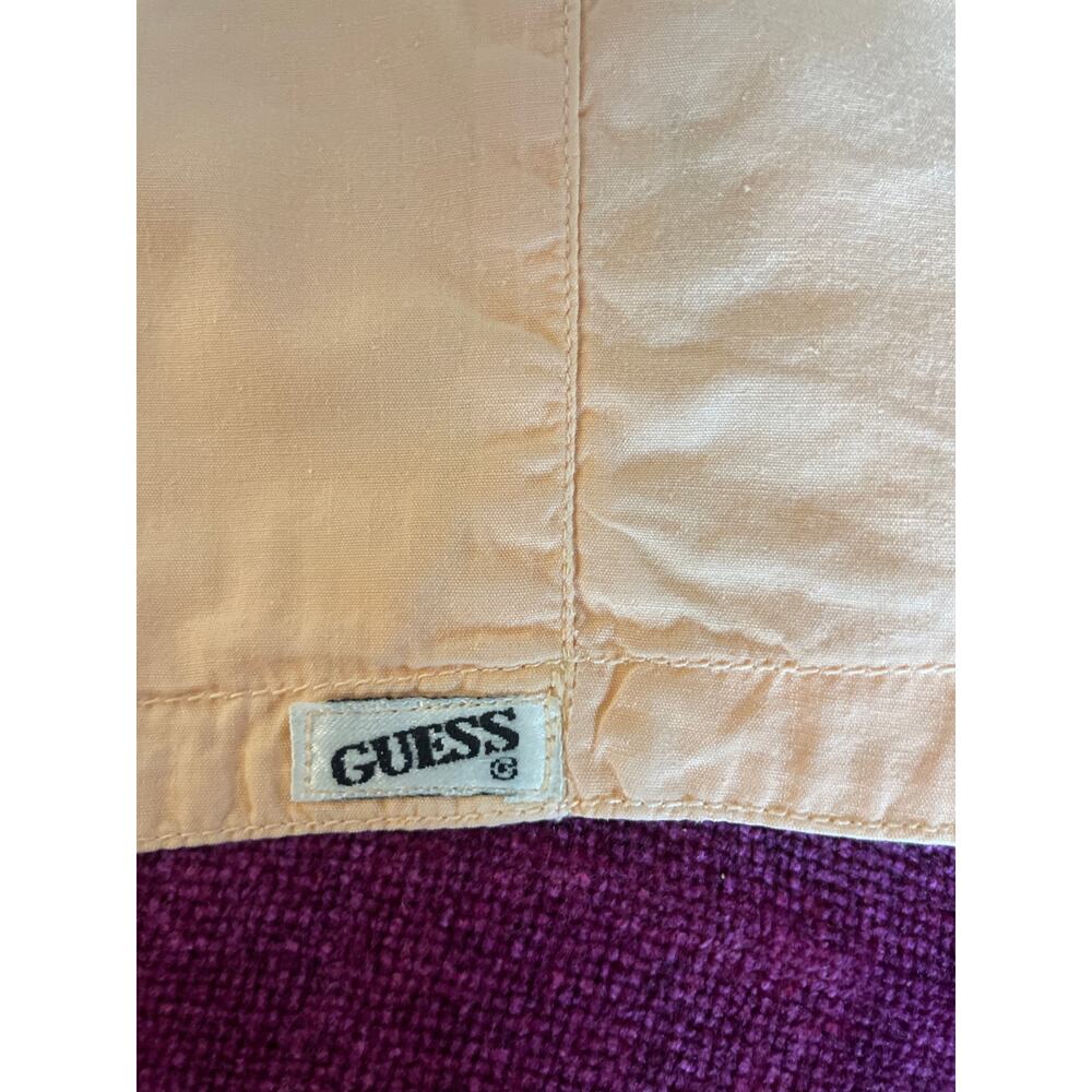AWESOME 80's Vintage GUESS Peach Crop Top Shirt RARE XS S CALIFORNIA GIRL VIBE - Picture 5 of 11